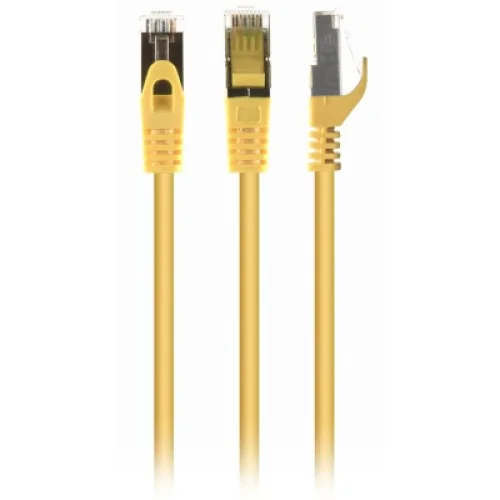 Патч-корд 0.25м S/FTP Cat 6A CU LSZH yellow Cablexpert (PP6A-LSZHCU-Y-0.25M)