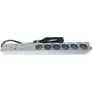 Силовой блок Conteg 19" 1U 6xSchuko, фильтр ВЧ, с кабелем 3м (DP-RP-06-SCHUPH)