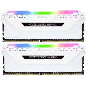 Модуль памяти для компьютера DDR4 16GB (2x8GB) 3200 MHz Vengeance RGB Pro White Corsair (CMW16GX4M2C3200C16W)