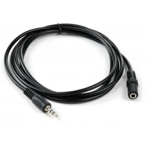 Кабель мультимедійний 3.5mm M to 3.5mm F 1.8 m Vinga (VCPDCJ35MF1.8BK)