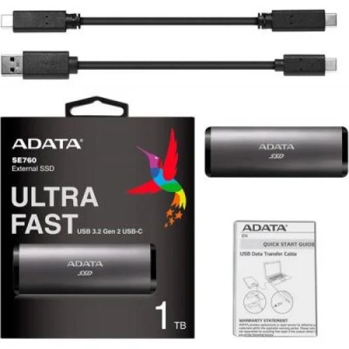 Накопичувач SSD USB 3.2 512GB ADATA (ASE760-512GU32G2-CTI)