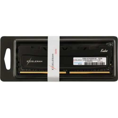 Модуль памяти для компьютера DDR4 32GB 2666 MHz Black Kudos eXceleram (EKBLACK4322619C)