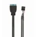 Кабель для передачі даних USB 2.0 to USB 3.0 0.15m Cablexpert (CC-U3U2-01)