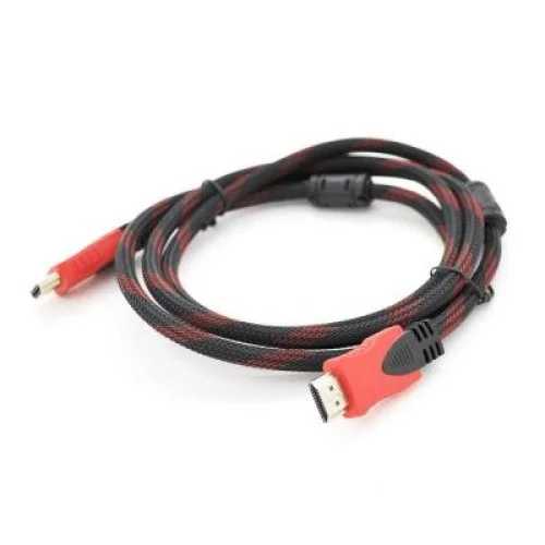 Кабель мультимедийный HDMI M to HDMI M 15.0m V1.4 black/red Merlion (YT-HDMI(M)/(M)NY/RD-15m)