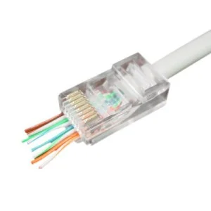 Коннектор RJ45 cat.5e UTP 8P8C (сквозное отв., позолоч. конт.) 100 шт Cablexpert (LC-PTU-01/100)