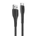 Дата кабель USB 2.0 AM to Micro 5P 1.0m led black ColorWay (CW-CBUM034-BK)