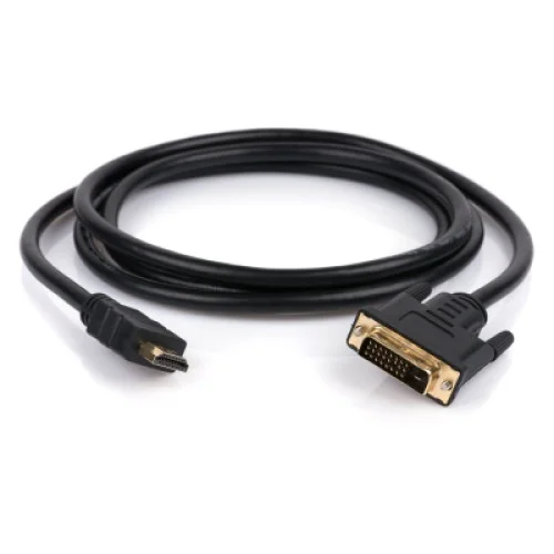 Кабель мультимедийный HDMI M to DVI M 3.0m 24+1pin Vinga (VCPHDMIDVI3)