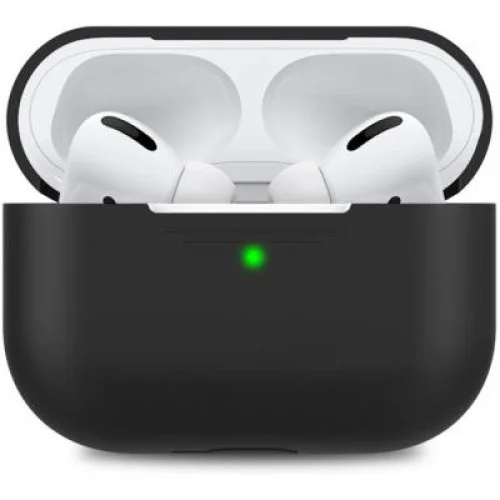 Чехол для наушников MakeFuture Apple AirPods Pro Silicone Black (MCL-AAPBK)