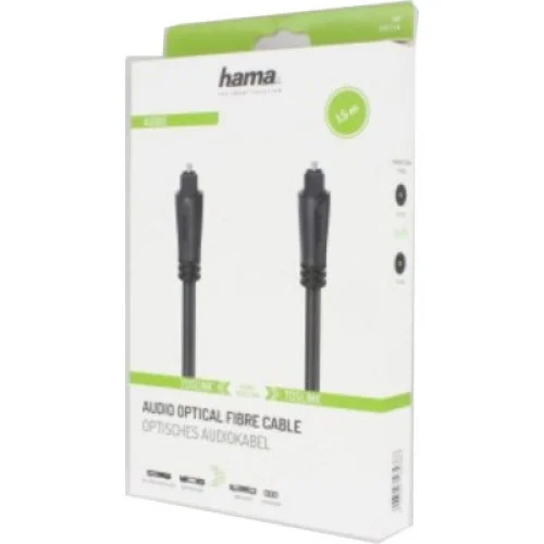 Кабель мультимедійний Optical ODT 1.5m Black Hama (00205134) Кабель мультимедійний Optical ODT 1.5m Black Hama (00205134)