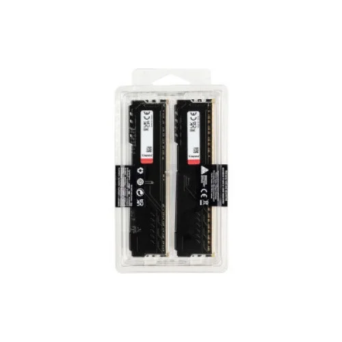Модуль пам'яті для комп'ютера DDR4 32GB (2x16GB) 3600 MHz Fury Beast Black Kingston Fury (ex.HyperX) (KF436C18BBK2/32)