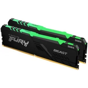 Модуль памяти для компьютера DDR4 16GB (2x8GB) 3600 MHz Fury Beast RGB Kingston Fury (ex.HyperX) (KF436C17BBAK2/16)