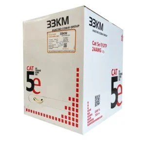 Кабель сетевой ЗЗКМ FTP 305м 4*2*24AWG[0,51] медь[СU] cat.5e, малодымный [LSZH] (72568)
